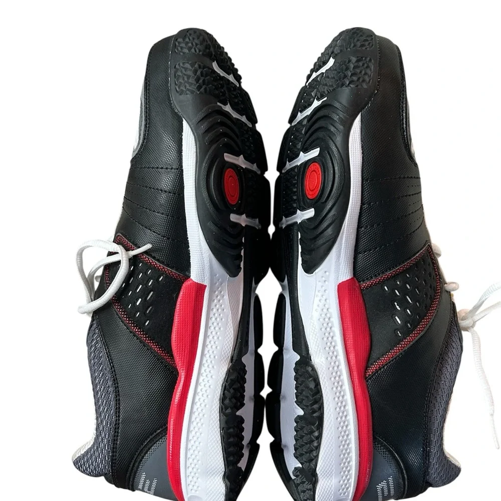 Nike Air Edge Tennis Shoes Mens 12 Black Red White Full Length Air 318041-061